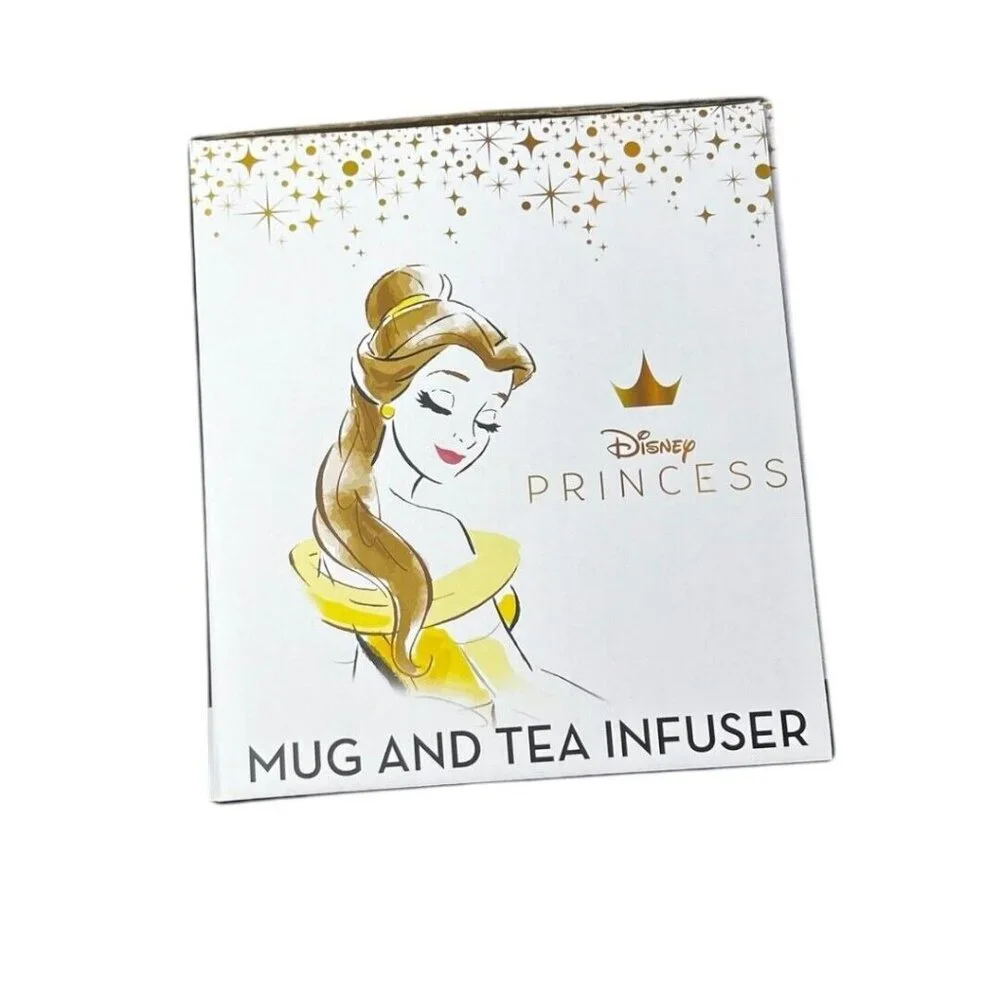 Disney Princess Beauty And The Beast Mug and Tea‎ Infuser Set Belle Chip